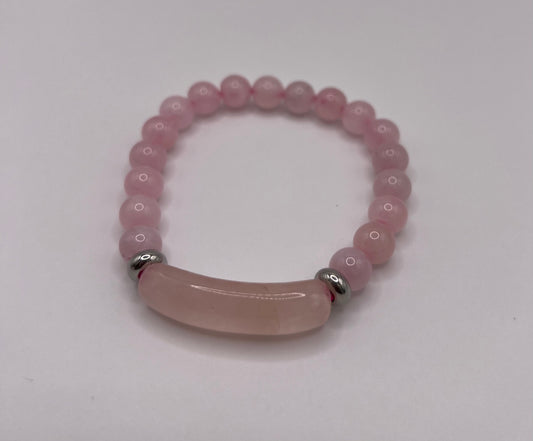 Rose Quartz Crystal Bracelet