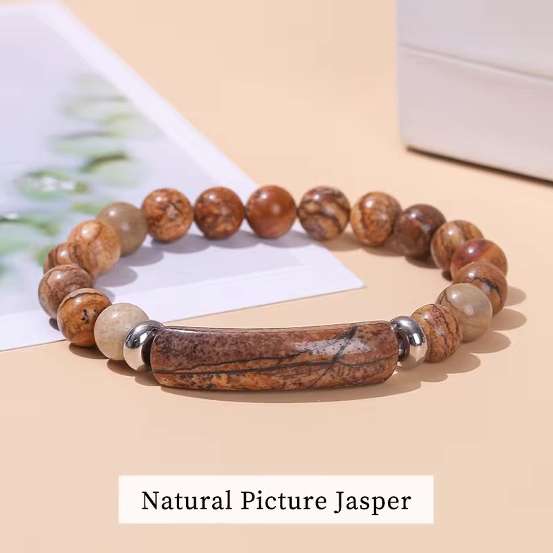 Jasper Crystal Beads Bracelet